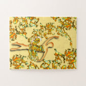 Ballet Dancer Girl Puzzle Ballerina Painting Legpuzzel (Horizontaal)