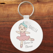 Ballet Dancer Girl's persoonlijke Sleutelhanger (Voorkant)
