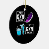 Ballet Dancer Gym Shoes Keramisch Ornament (Rechts)