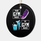 Ballet Dancer Gym Shoes Keramisch Ornament (Links)