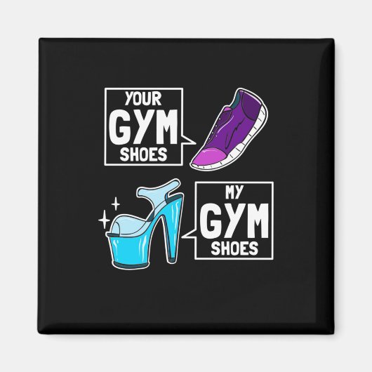Ballet Dancer Gym Shoes Magneet (Voorkant)
