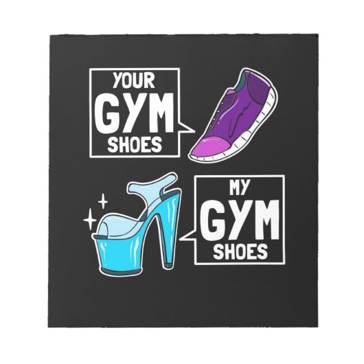 Ballet Dancer Gym Shoes Notitieblok (Voorkant)