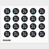 Ballet Dancer Gym Shoes Ronde Sticker (Vel)