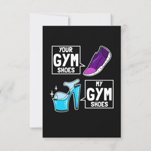 Ballet Dancer Gym Shoes RSVP Kaartje (Voorkant)
