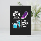 Ballet Dancer Gym Shoes RSVP Kaartje (Staand voorkant)