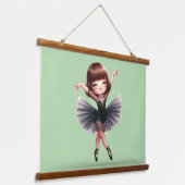 Ballet Dancer Hangend Wandkleed (Gebogen)