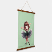 Ballet Dancer Hangend Wandkleed (Gebogen)