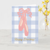 Ballet Dancer Happy Birthday Princess Kaart (Gele Bloem)