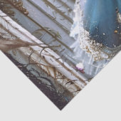 Ballet Dancer in een Blauwe Tutu Verjaardag Gift W Tissuepapier (Detail)