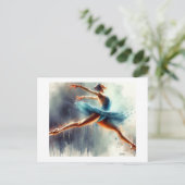 Ballet Dancer in Motion,  Briefkaart (Staand voorkant)