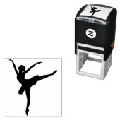 Ballet Dancer Ink Stamp Zelfinktende Stempel (In situ)