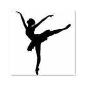 Ballet Dancer Ink Stamp Zelfinktende Stempel (Design)