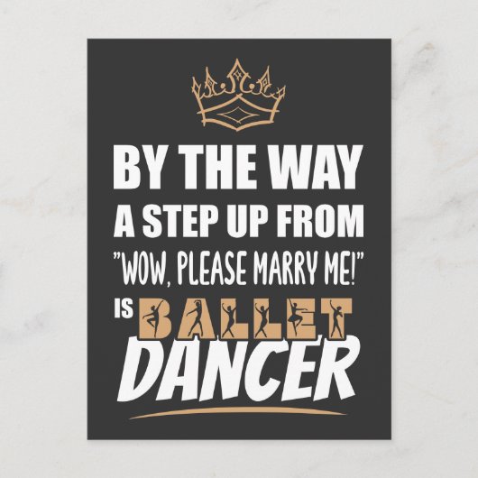 Ballet Dancer is de Ultimate in Appeal. Leuk cadea Briefkaart (Voorkant)