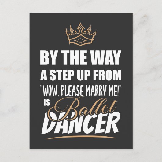 Ballet Dancer is de Ultimate in Appeal. Leuk cadea Briefkaart (Voorkant)