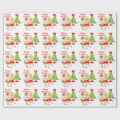 Ballet Dancer Little Girls Happy Holiday Cadeaupapier (Vlak)