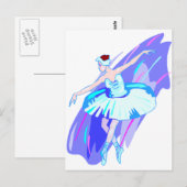 Ballet Dancer Merchandise Briefkaart (Voorkant / Achterkant)