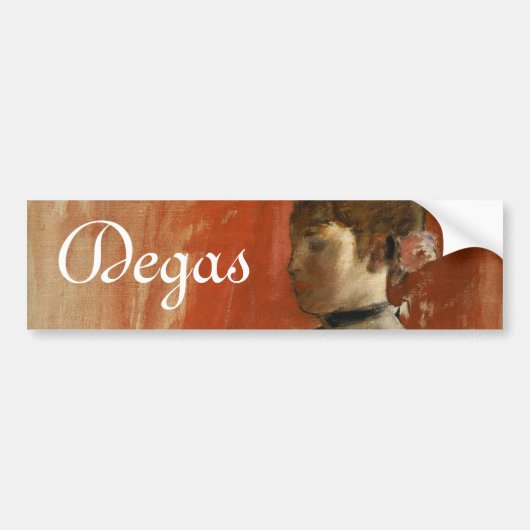 Ballet Dancer met wapens die door Edgar Degas zijn Bumpersticker (Voorkant)