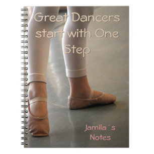 BALLET DANCER NOTEBOOK. PERSOONLIJKE GROTE DANKERS NOTITIEBOEK