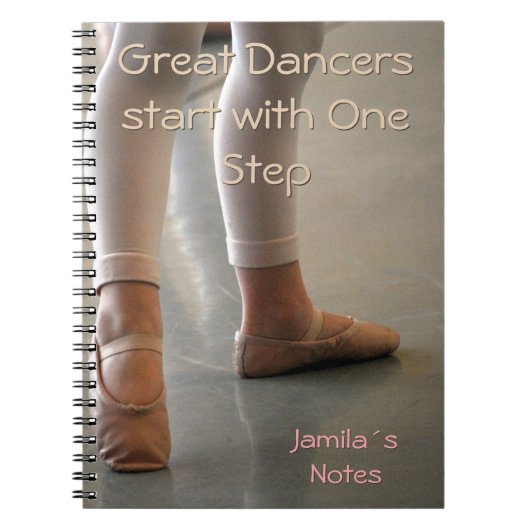 BALLET DANCER NOTEBOOK. PERSOONLIJKE GROTE DANKERS NOTITIEBOEK (Voorkant)