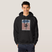 Ballet Dancer Patriottic American Flag 4 juli Hoodie (Voorkant volledig)