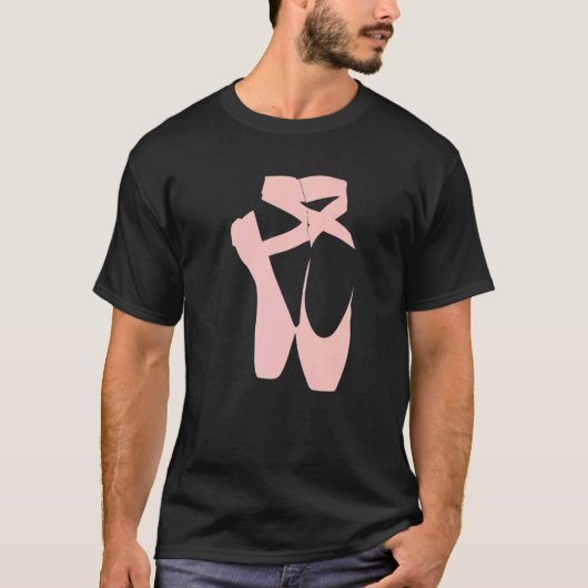 Ballet Dancer Pointe Shoe Ballerina Dancing Barre T-shirt (Voorkant)