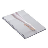 Ballet Dancer Pointe Shoes Roze Slippers Notitieboek (Rechterzijde)
