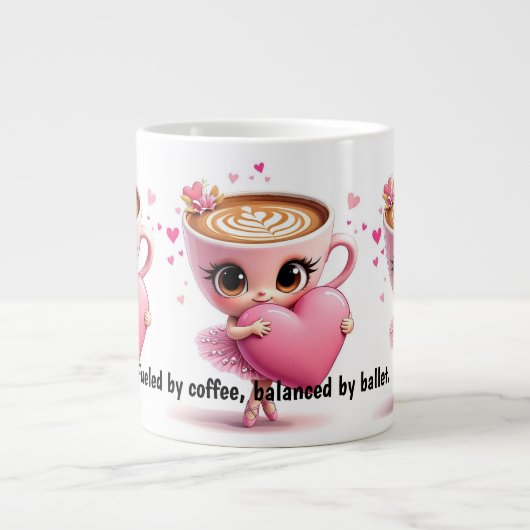 Ballet Dancer Quote Coffee Mug Grote Koffiekop (Voorkant)