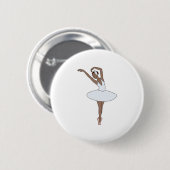 Ballet Dancer Ronde Button 5,7 Cm (Voorkant /achterkant)