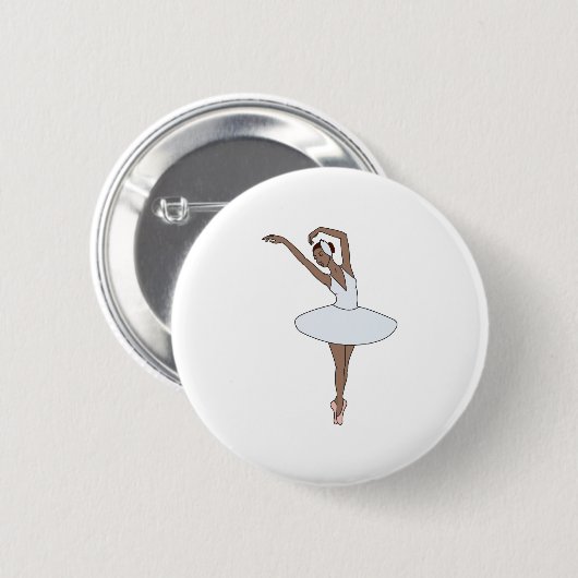 Ballet Dancer Ronde Button 5,7 Cm (Voorkant /achterkant)