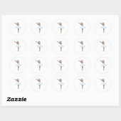 Ballet Dancer Ronde Sticker (Vel)