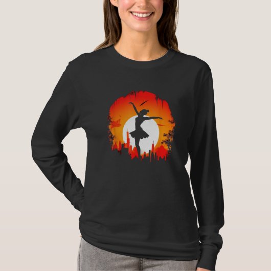Ballet Dancer Silhouette Ballerina Dancing Women G T-shirt (Voorkant)