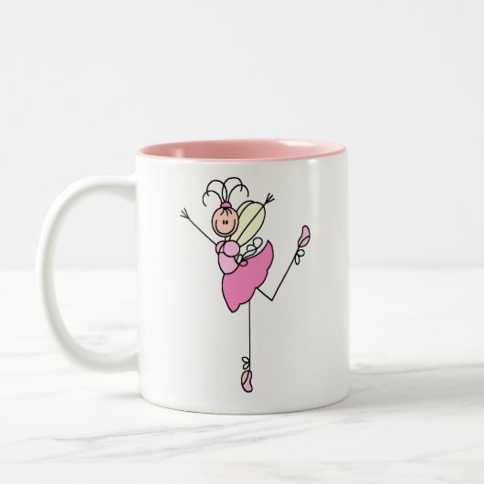 Ballet Dancer Stick Figuur Mok (Links)