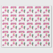 Ballet Dancer Stocking and Gift Merry Kerstmis Cadeaupapier (Vlak)