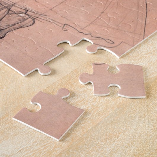 Ballet Dancer (studie) van Edgar Degas,  kunst Legpuzzel (Zijkant)