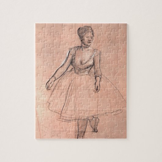 Ballet Dancer (studie) van Edgar Degas,  kunst Legpuzzel (Verticaal)