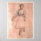 Ballet Dancer (studie) van Edgar Degas, kunst Poster (Voorkant)