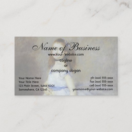 Ballet Dancer van Pierre Auguste Renoir Visitekaartje (Voorkant)