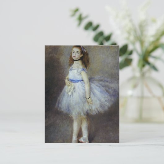Ballet Dancer van Pierre Renoir,  Kunst Briefkaart (Staand voorkant)