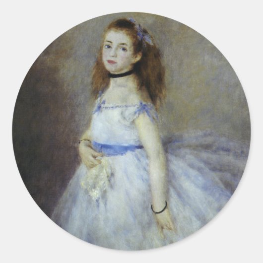 Ballet Dancer van Pierre Renoir,  Kunst Ronde Sticker (Voorkant)