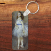 Ballet Dancer van Pierre Renoir, Kunst Sleutelhanger (Achterkant)