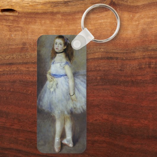 Ballet Dancer van Pierre Renoir,  Kunst Sleutelhanger (Achterkant)
