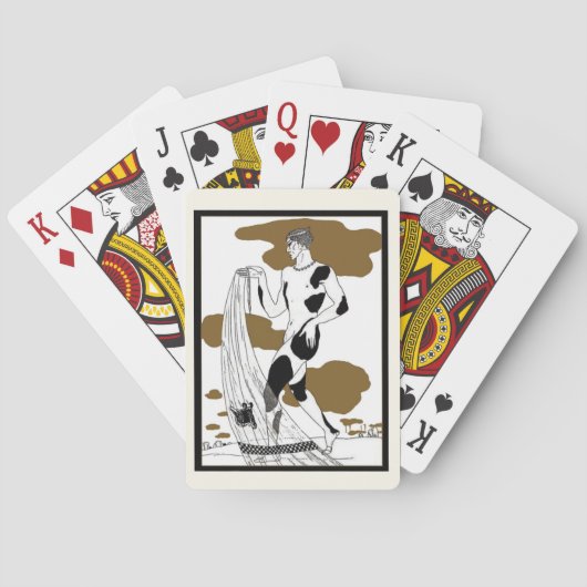 Ballet Dancer Vaslav Nijinski Pokerkaarten (Achterkant)