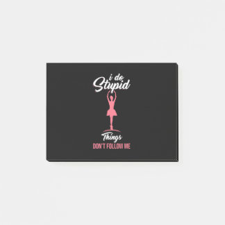 Ballet Dancer volgt mij niet Post-it® Notes