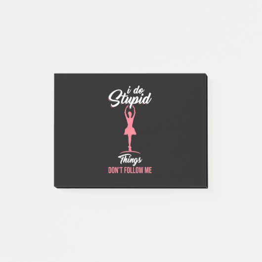 Ballet Dancer volgt mij niet Post-it® Notes (Voorkant)