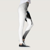 Ballet Dancer Wit Leggings W Zwart Stippen Print (Rechts)