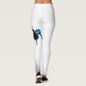 Ballet Dancer Wit Leggings W Zwart Stippen Print (Achterkant)