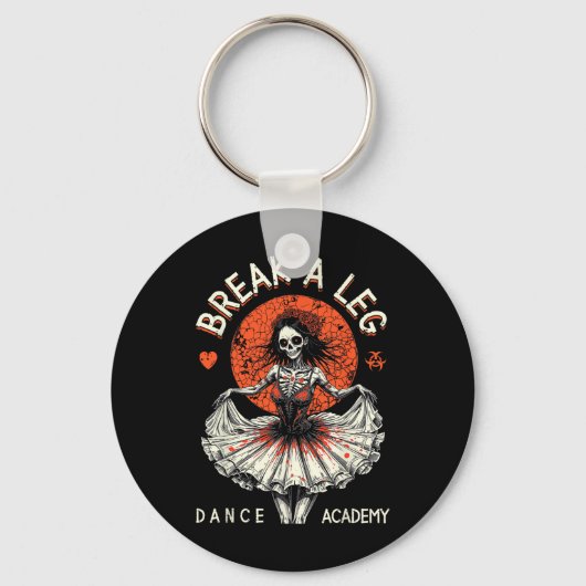 Ballet Dancer Zombie Ballerina Dance Academy Grapp Sleutelhanger (Voorkant)