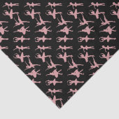 Ballet Dancers Ballerina Pattern Black Tissuepapier (Detail)