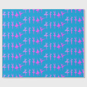 Ballet Dancers Ballerina Patterned Cadeaupapier (Vlak)