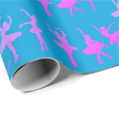 Ballet Dancers Ballerina Patterned Cadeaupapier (Rol Hoek)